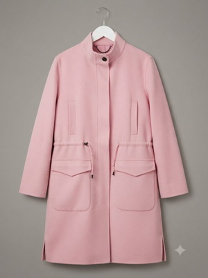 Marc Cain coat used, pink, size M with missing buttons