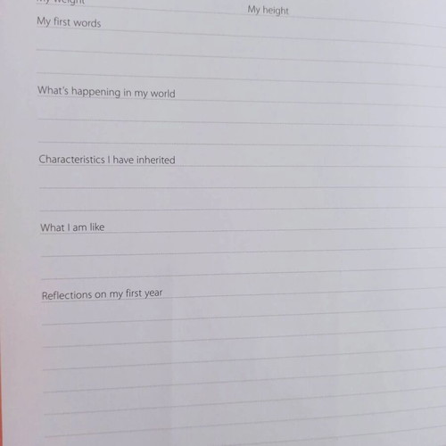 My First Five Years Baby Record Book new, English
