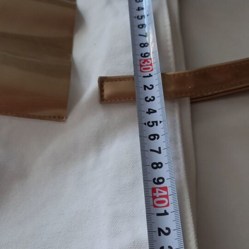 Shopper bag Paco Rabanne like new, white and gold