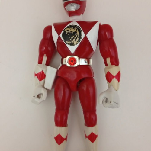 Mighty Morphin Power Rangers Red Ranger Figure Kick Action Bandai 1993