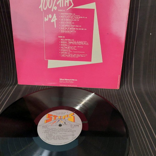 100% Hits No 4 vinyl record used