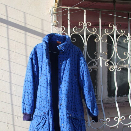 Winter jacket used, size S, blue