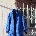 Winter jacket used, size S, blue