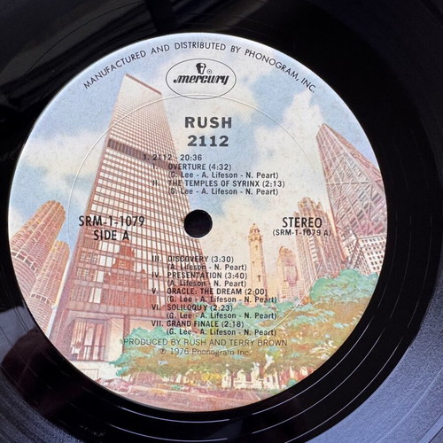 Rush 2112 LP used, 1st US 1976 rock album
