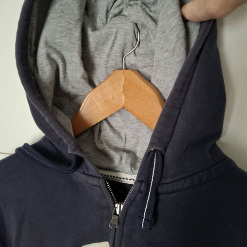 Tommy Hilfiger zip-up hoodie used, size L, navy blue