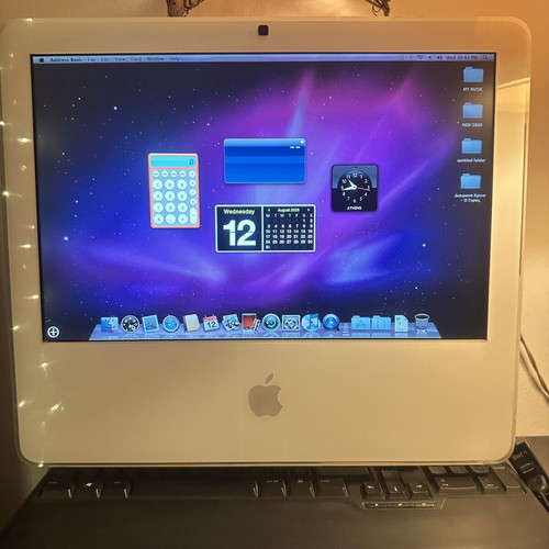 Vintage iMac 17" (2006) Intel Core Duo used, complete Rainbow collectible package