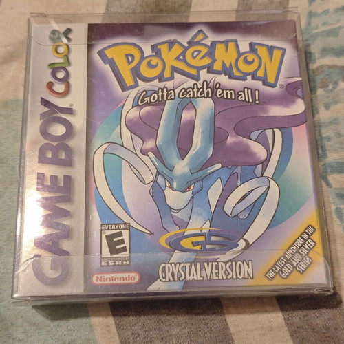 Κασέτα Pokémon Crystal για Game Boy με εγχειρίδιο και προστατευτική θήκη