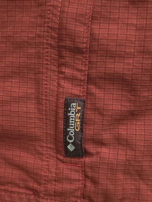 Columbia shirt, red, size M