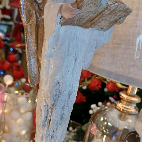 Christmas angel tabletop 40cm polyresin new