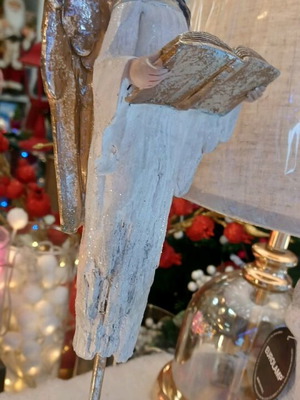 Christmas angel tabletop 40cm polyresin new