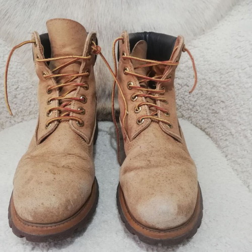 Timberland boots used, brown and yellow, size 44