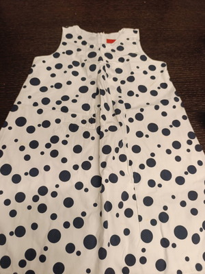 Dress polka dot used, size 10 years, white