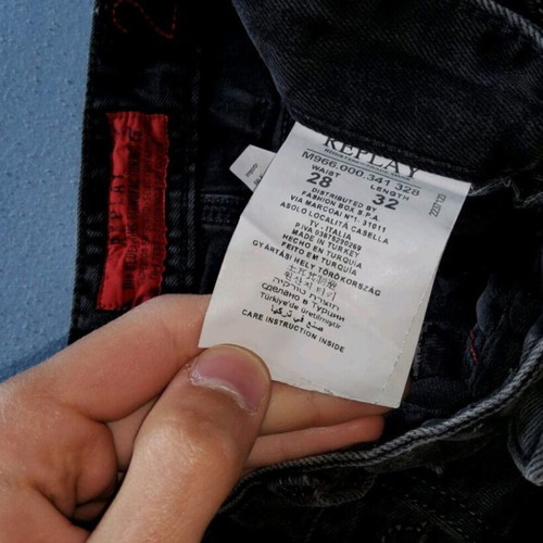 Replay men's jeans size S used, black