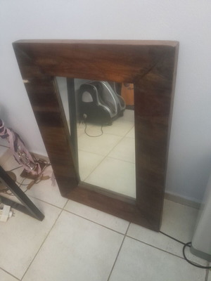 Mirror used, solid wood, 90×60