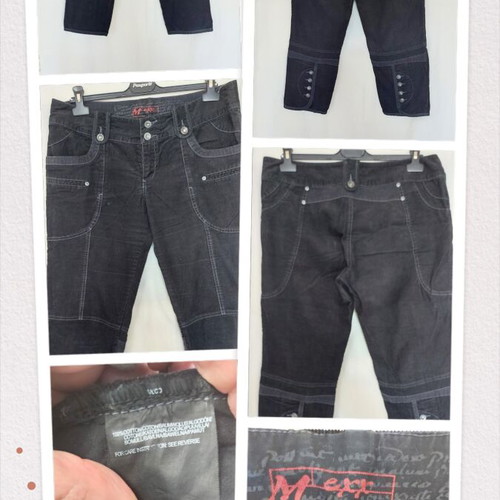 Mexx women's black denim bermuda shorts XL 2XL