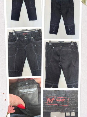 Mexx women's black denim bermuda shorts XL 2XL