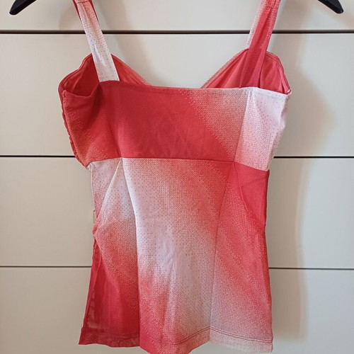 Mexx top bicolor medium like new with wide straps and ruching
