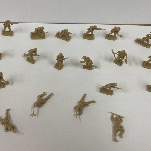 Airfix Afrika Korps WWII 19 μεταχειρισμένα στρατιωτάκια κλίμακα 1:72