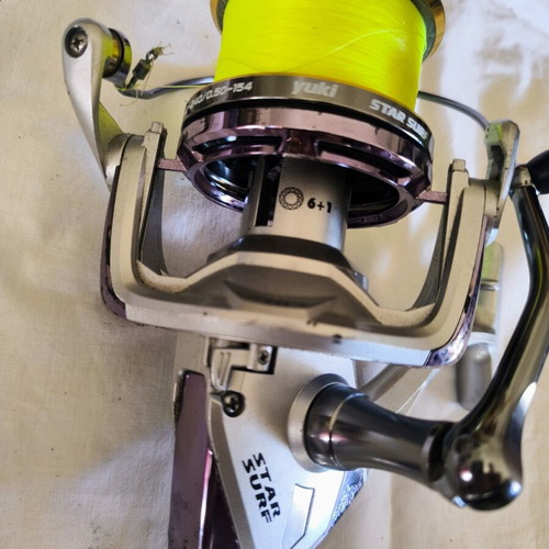 Yuki Star Surf 10000 fishing reel used with spare spool