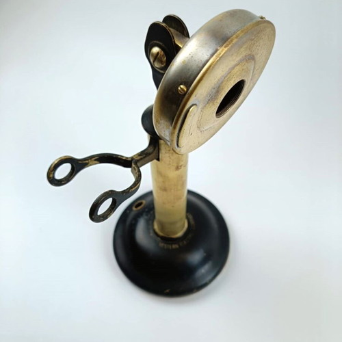 Western Electric brass telephone base used, early 20th century