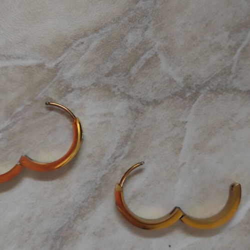 Gold Color Stainless Steel Jewelry Set like new