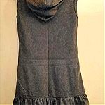  Παιδικό αμάνικο φόρεμα σε γραμμή άλφα με βολάν, κουκούλα και στρας Νο 12