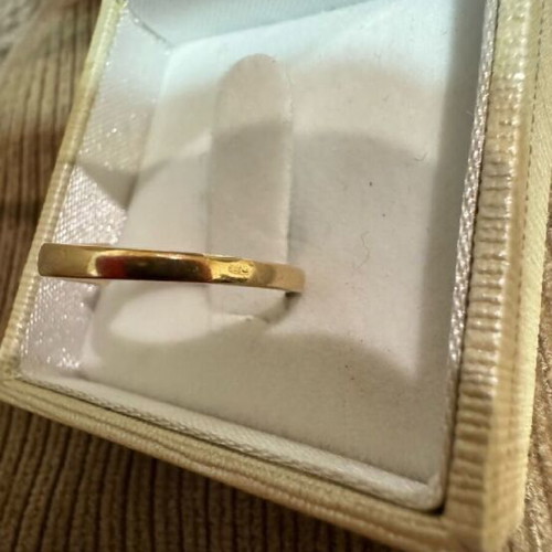 Diamond ring 0.30ct 14K gold size 54 like new