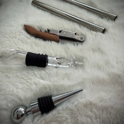 GGUA 5-in-1 Wine Cooler Set new stainless steel