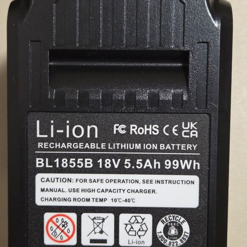 Makita LXT DC18RF charger set with 2 reinforced 18V 5.5Ah BL1855B batteries new