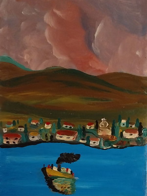 Pelion acrylic on canvas new 20×30 cm