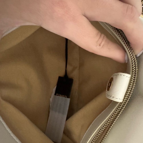 Pinko crossbody bag new, beige and white