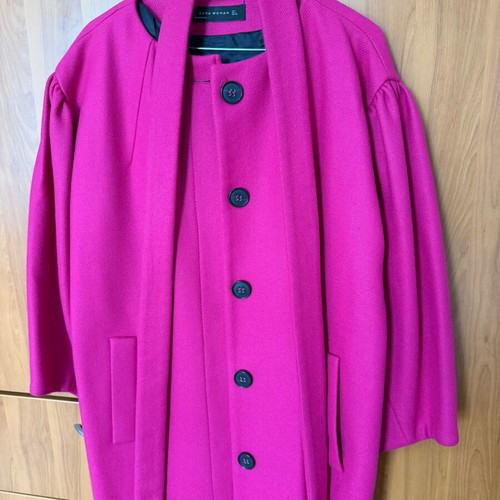 Zara coat like new, pink, size L