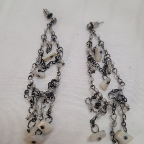Handmade women's earrings, 8 cm
