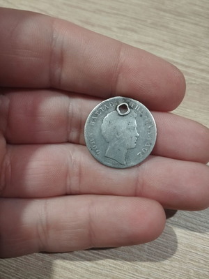 Othonas drachma used, silver 1832-1833