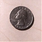  Δολλαριο quarter με σφάλμα στο στεφανι