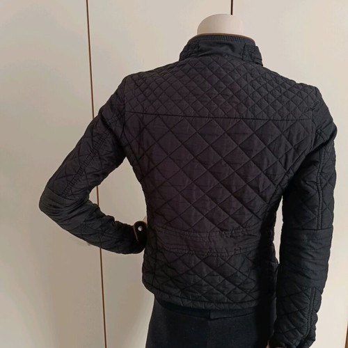 Voyelles Black Women's Quilted Autumn Jacket S Used