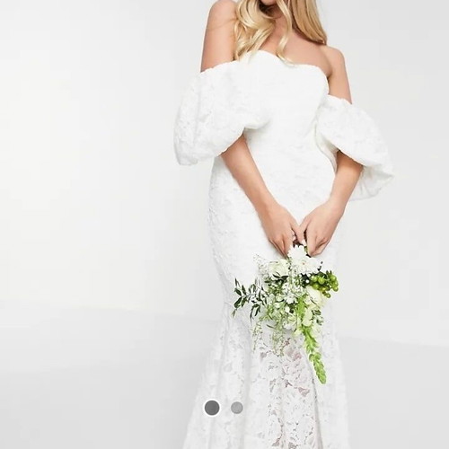 Occasion dress ivory, size L 40 12