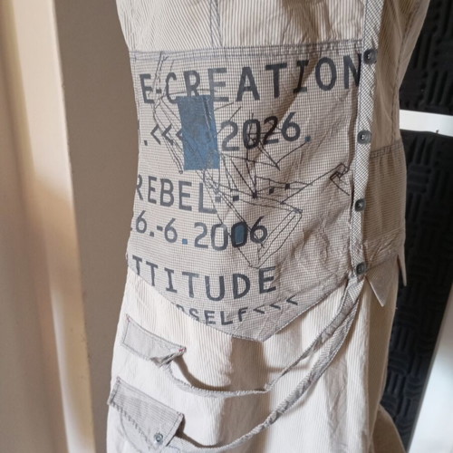Vintage dress size M, like new, gray