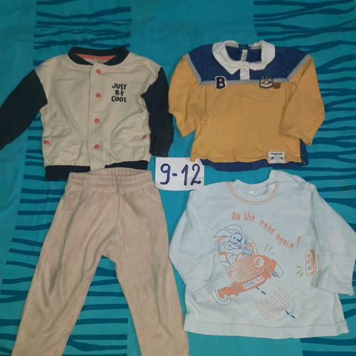 Boys' clothes pack size 74-80 like new, 20 colorful pieces