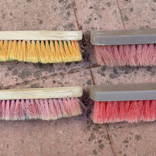 Set of whitewash brushes used, vintage