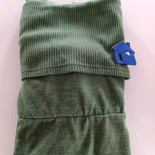 BSB Roll-neck Balloon Line Sweater like new, green, size S-M