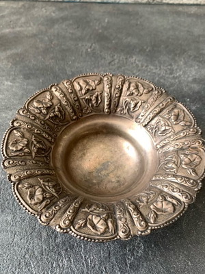 Metal plate for cookies and candies used