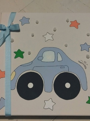 Children's handmade picture used with lights 30x30cm