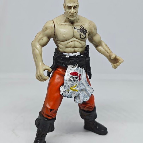 Collectible Chap Mei Pirate figure like new with scorpion tattoo