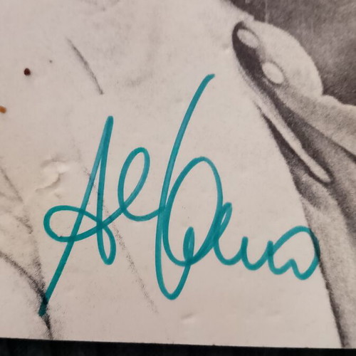 Al Bano vintage promo card with authentic autograph used