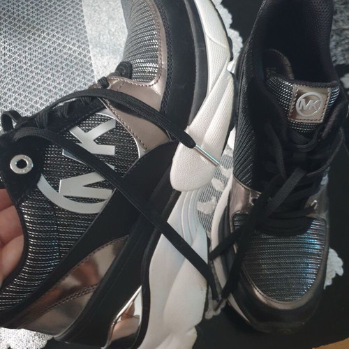Michael Kors black sports shoes like new, size 38-38.5