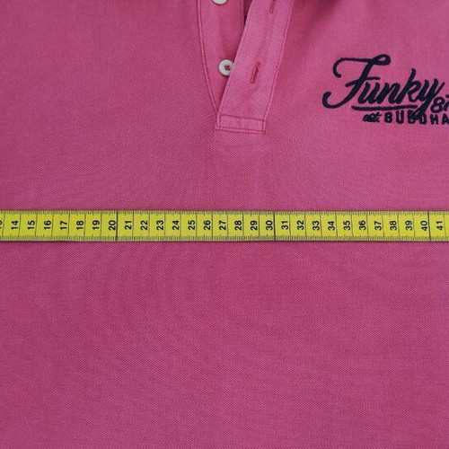 Funky Buddha men's polo shirt L pink fuchsia used