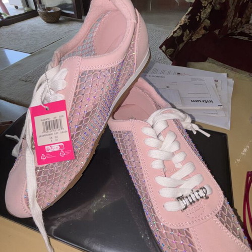 Juicy Couture sneakers size 41 pink with iridescent rhinestones new