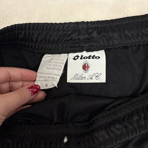 Vintage AC Milan Lotto football shorts size M used with wear