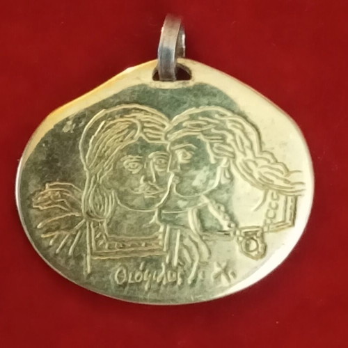 Theofilos Chatzimichalis K18 925 silver-gold collectible pendant charm